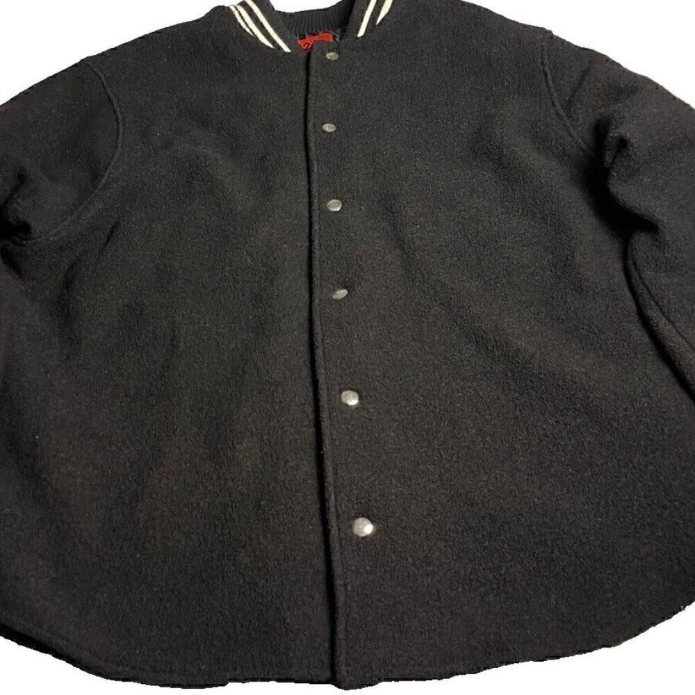 424 ON FAIRFAX Black men’s Jacket World Design At Back Size 52, XXL US ITALY